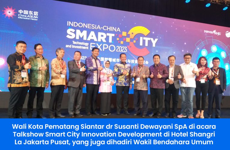 Esty Lawrence, Wabendum INTI Pusat Apresiasi dr Susanti di Acara Indonesia-China Smart City